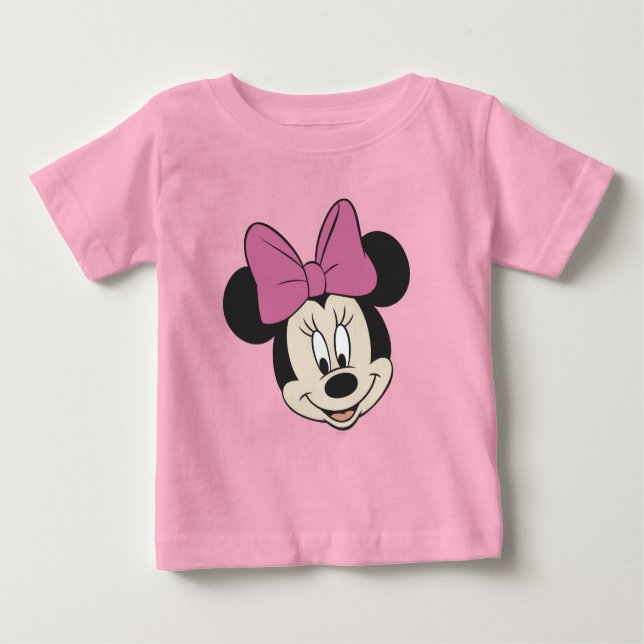 Minnie Mouse Smiling Baby T-Shirt (Front)