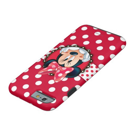 Minnie Mouse Smiling On Polka Dots Case Mate Iphone Case Zazzle 1153