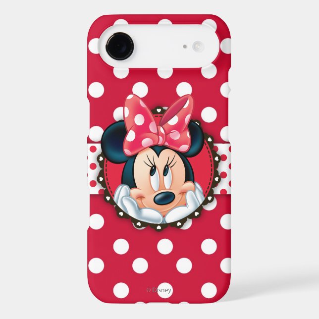 Minnie Mouse | Smiling on Polka Dots Case-Mate iPhone Case (Back)