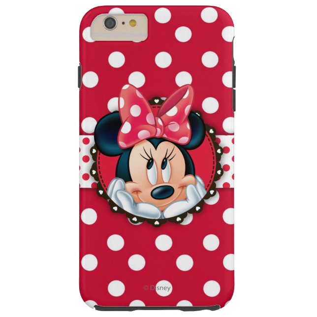 Minnie Mouse | Smiling on Polka Dots Case-Mate iPhone Case (Back)