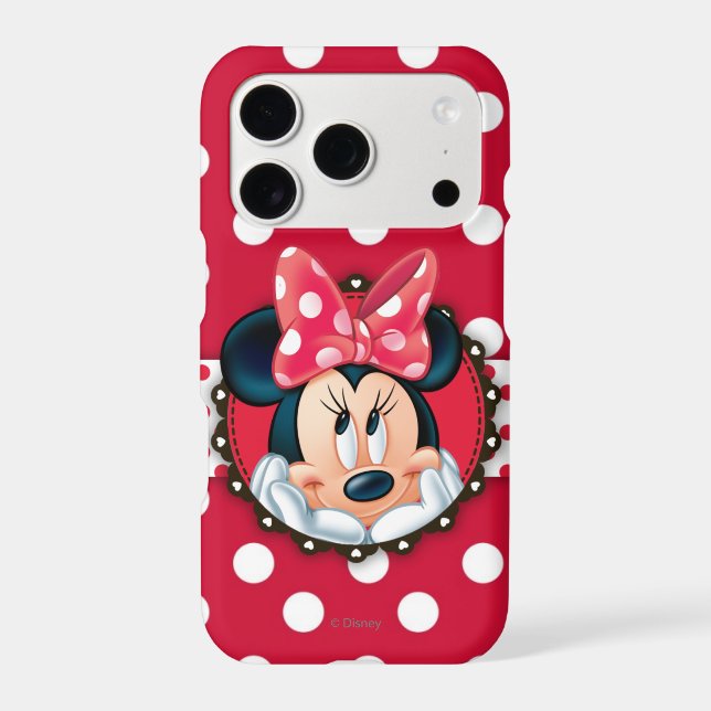 Minnie Mouse | Smiling on Polka Dots Case-Mate iPhone Case (Back)