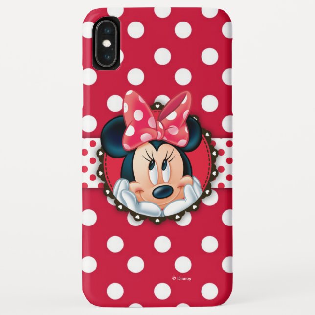 Minnie Mouse | Smiling on Polka Dots Case-Mate iPhone Case (Back)