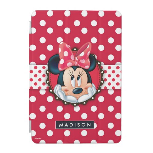 Minnie Mouse  Smiling on Polka Dots iPad Mini Cover