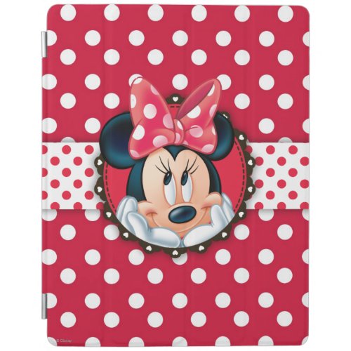 Minnie Mouse  Smiling on Polka Dots iPad Smart Cover