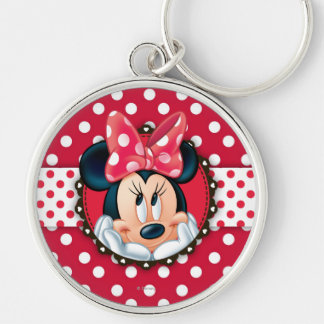 Minnie Mouse | Smiling on Polka Dots Keychain