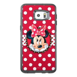 Minnie Mouse   Smiling on Polka Dots OtterBox Samsung Galaxy S6 Edge Plus Case
