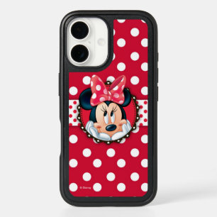 Minnie Mouse   Smiling on Polka Dots iPhone 16 Case