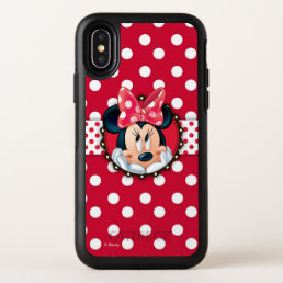 Minnie Mouse | Smiling on Polka Dots OtterBox Symmetry iPhone X Case