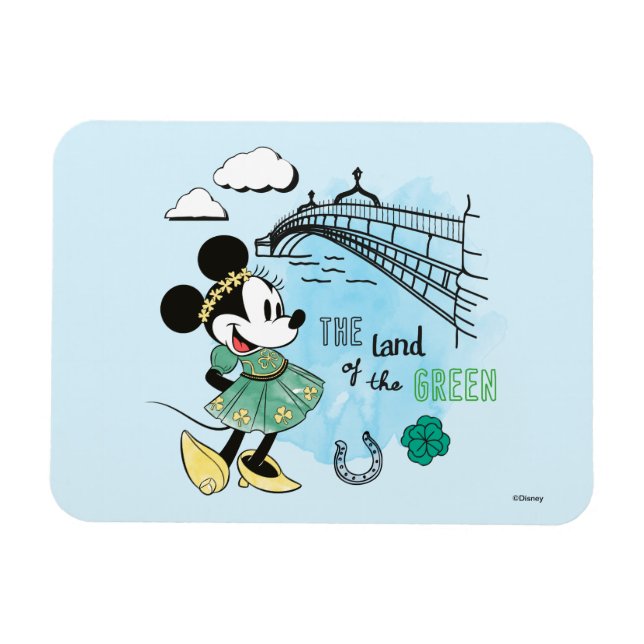 Minnie Mouse | St. Patrick's Day - Land of the Gre Magnet (Horizontal)