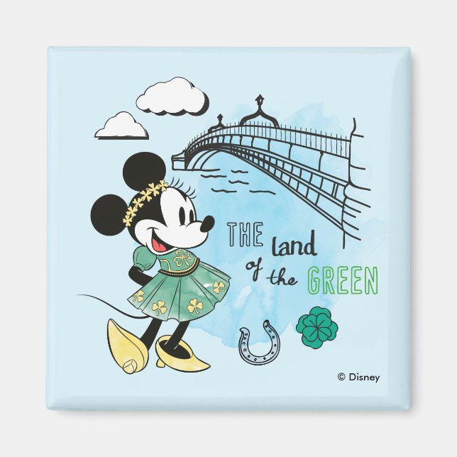 Minnie Mouse | St. Patrick's Day - Land of the Gre Magnet (Front)