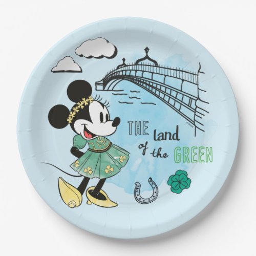 Minnie Mouse | St. Patrick's Day - Land of the Gre Paper Plates