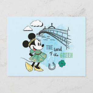 Minnie Mouse St. Patrick's Day - Land of the Gre Postcard