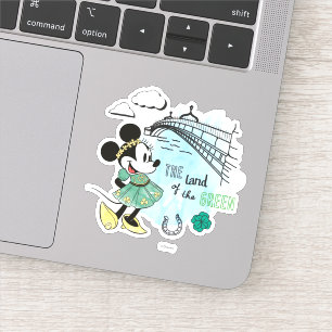 Minnie Mouse   St. Patrick's Day - Land of the Gre Sticker