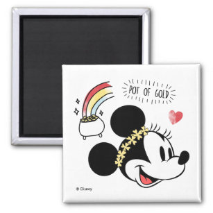 Minnie Mouse   St. Patrick's Day - Pot of Gold Magnet