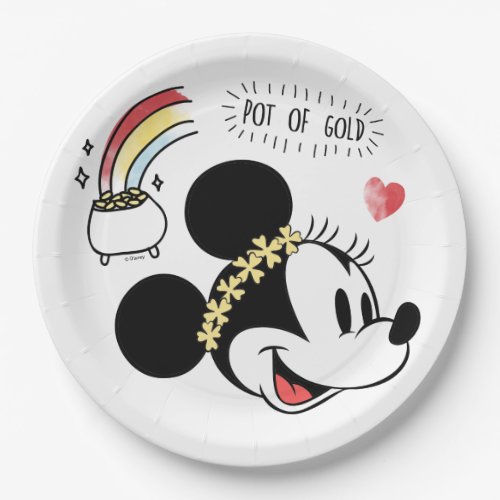Minnie Mouse  St Patricks Day _ Pot of Gold Paper Plates