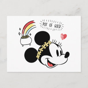 Minnie Mouse St. Patrick's Day - Pot of Gold Postcard