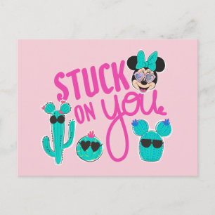 Minnie Mouse Stuck on You Postcard
