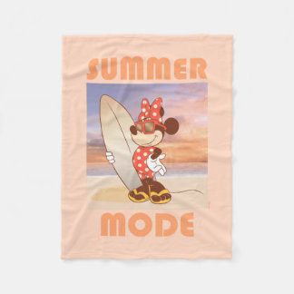 Minnie Mouse | Summer Mode Fleece Blanket