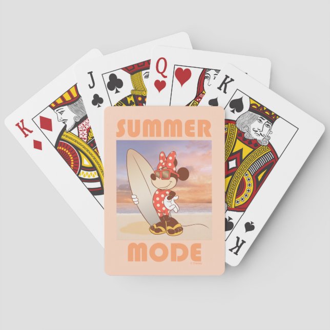 Minnie Mouse | Summer Mode Playing Cards (Back)