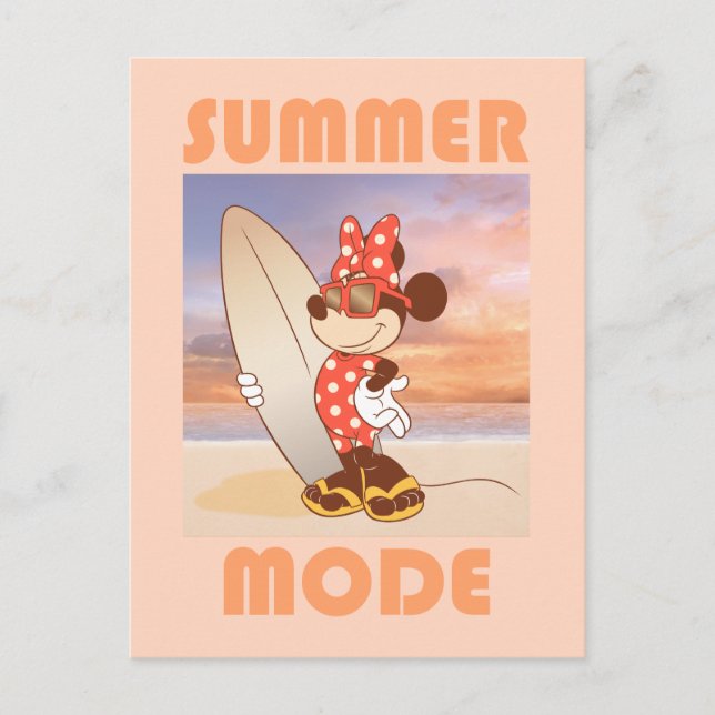 Minnie Mouse | Summer Mode Postcard (Front)