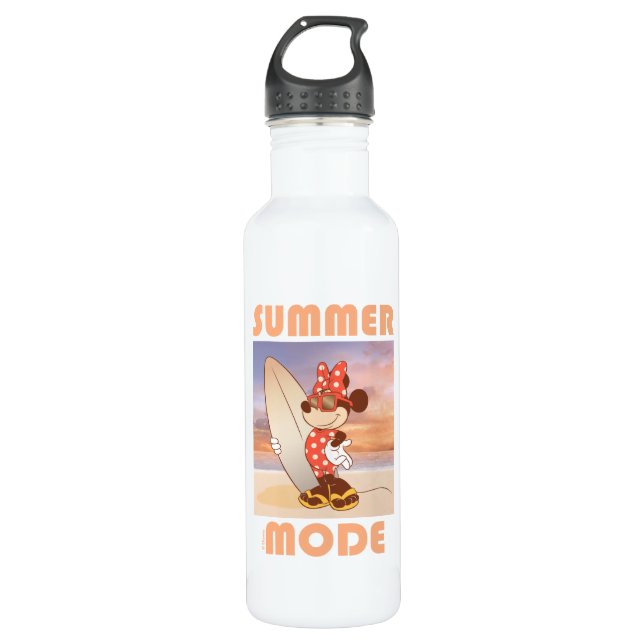 Minnie Mouse | Summer Mode Stainless Steel Water Bottle (Front)