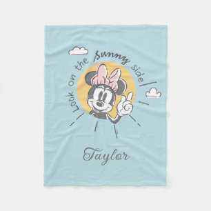 Minnie Mouse   Sunny Side   Add Your Name Fleece Blanket