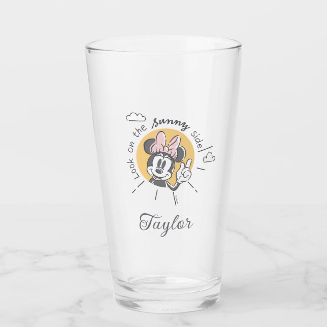 Minnie Mouse | Sunny Side | Add Your Name Glass (Front)
