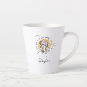 Minnie Mouse   Sunny Side   Add Your Name Latte Mug