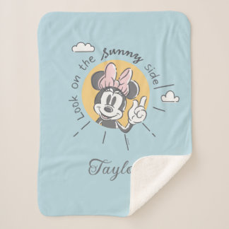 Minnie Mouse | Sunny Side | Add Your Name Sherpa Blanket