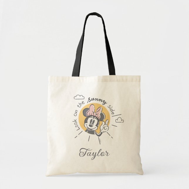 Minnie Mouse | Sunny Side | Add Your Name Tote Bag (Front)