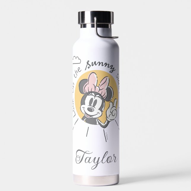 Minnie Mouse | Sunny Side | Add Your Name Water Bottle (Left)