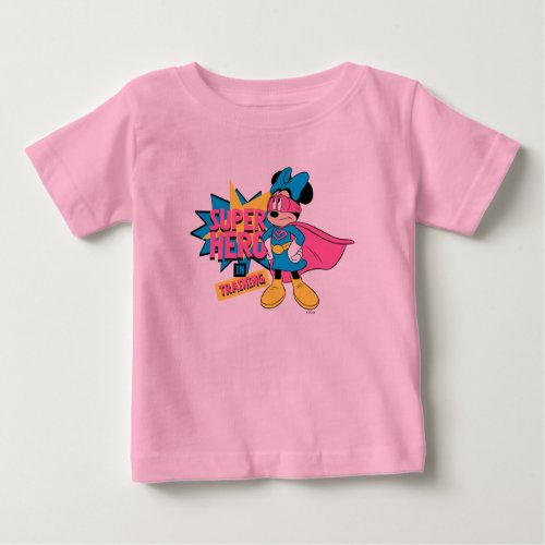 Minnie Mouse  Super Hero in Training Baby T_Shirt