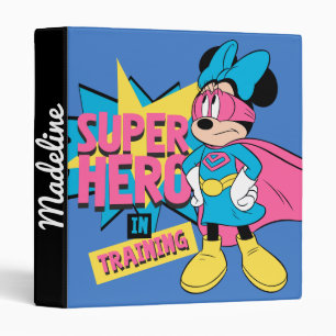 Minnie Mouse   Super Hero in Training Binder