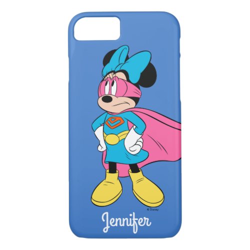 Minnie Mouse  Super Hero in Training iPhone 87 Case