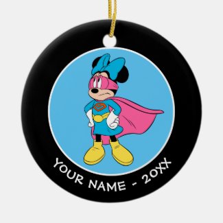 Minnie Mouse | Super Hero in Training Ceramic Ornament