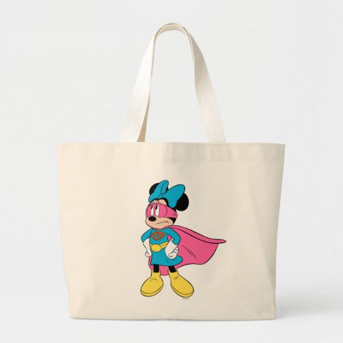 Minnie Mouse  Super Hero in Training Large Tote Bag