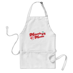 Minnie Mouse Sweet Cherry Script Adult Apron