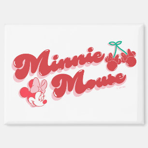 Minnie Mouse Sweet Cherry Script Magnet