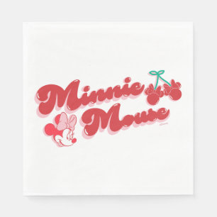 Minnie Mouse Sweet Cherry Script Napkins
