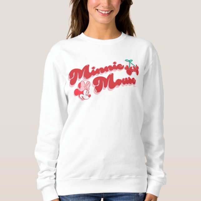 Minnie Mouse Sweet Cherry Script Sweatshirt (Front)