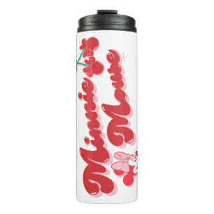 Minnie Mouse Sweet Cherry Script Thermal Tumbler