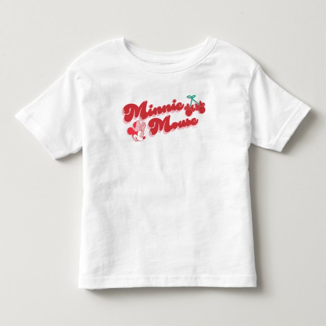 Minnie Mouse Sweet Cherry Script Toddler T-shirt (Front)