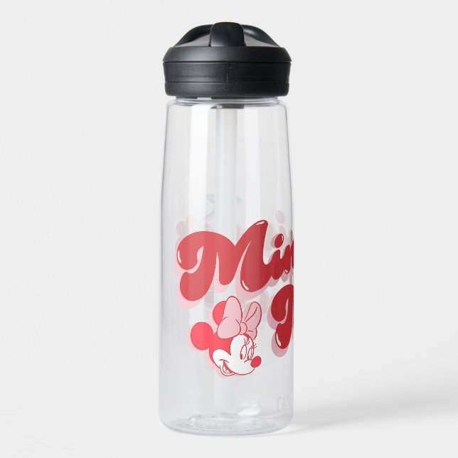 Minnie Mouse Sweet Cherry Script Water Bottle (Front)