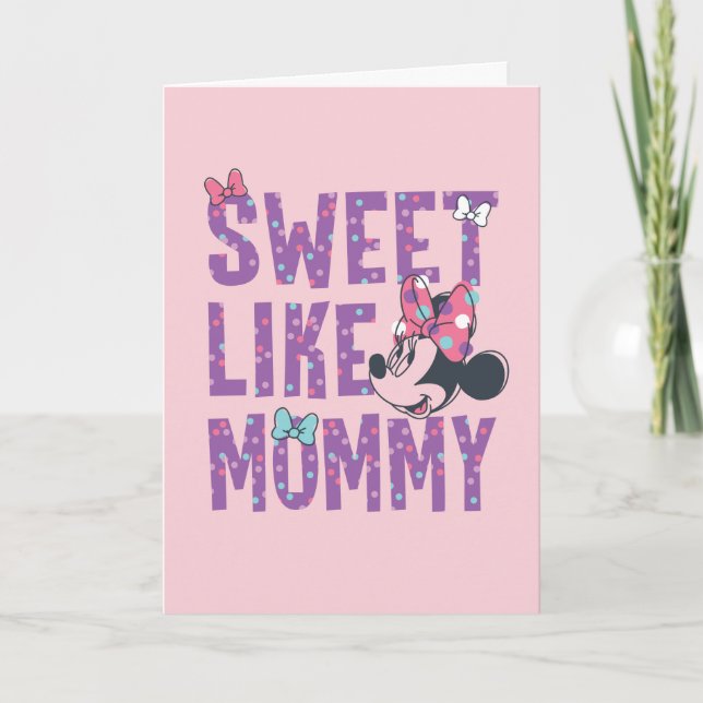 Minnie Mouse | Sweet Like Mommy Card (Front)