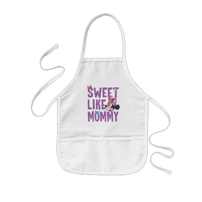 Minnie Mouse | Sweet Like Mommy Kids' Apron (Front)