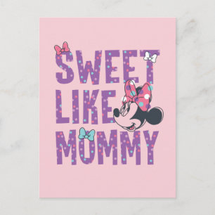 Minnie Mouse Sweet Like Mommy Postcard