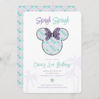 Minnie Mouse | Teal & Purple Mermaid Birthday