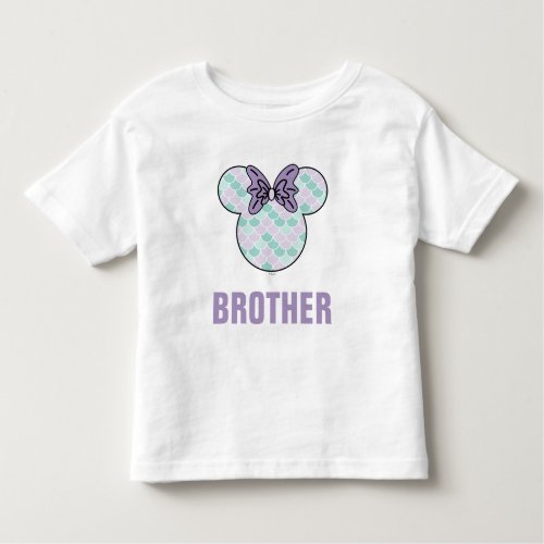 Minnie Mouse  Teal  Purple Mermaid Birthday Toddler T_shirt