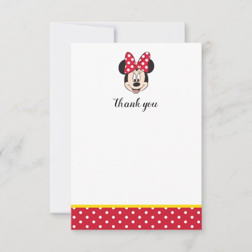 Minnie Mouse Thank You Gender Reveal Baby Shower