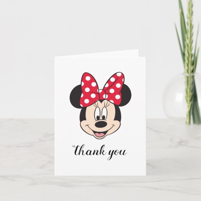 Minnie Mouse Thank You Gender Reveal Baby Shower (Front)